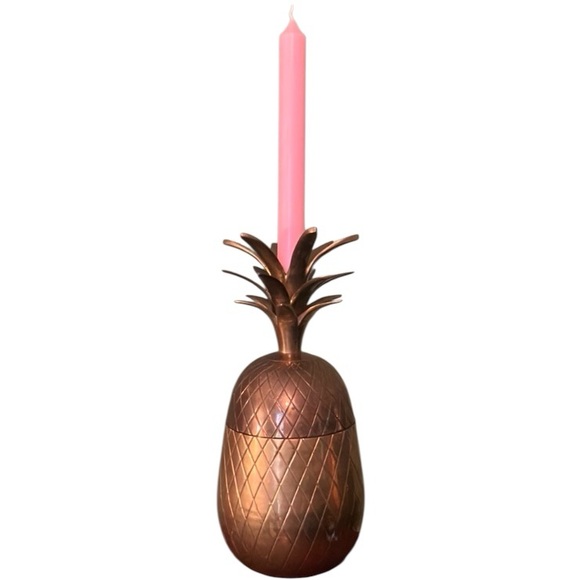 Hollywood Regency Brass Pineapple Box